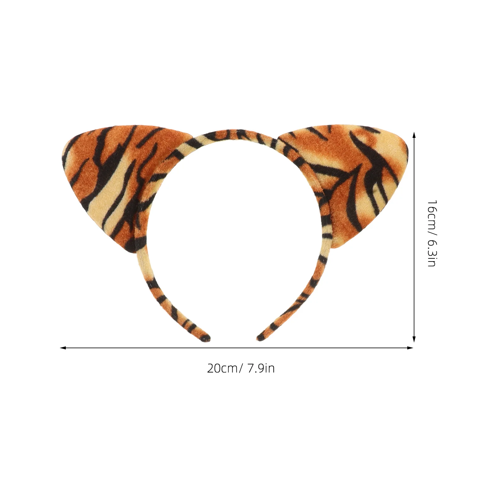 4 Sets Animal Ear Headband Light Costume Accessories Tiger Hair Hoops Tail Prop Convenient Plastic Cosplay Headdress Chic