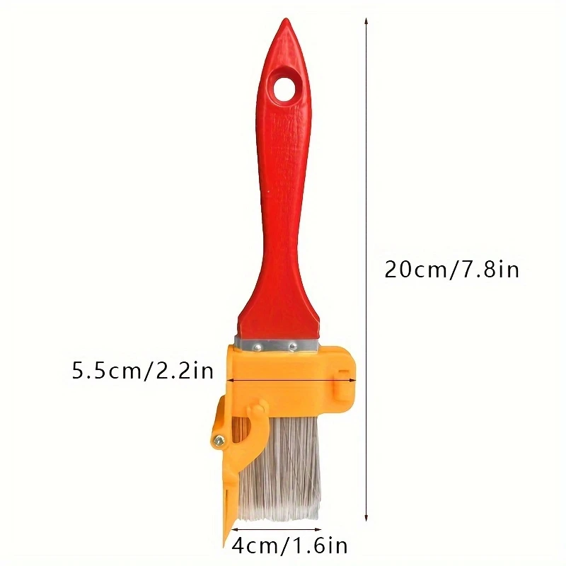 Professional Corner Paint Brush for Walls & Ceilings - Handheld Edger Tool with Clean Cut for Latex Paint, Ideal for Indoor/Outr