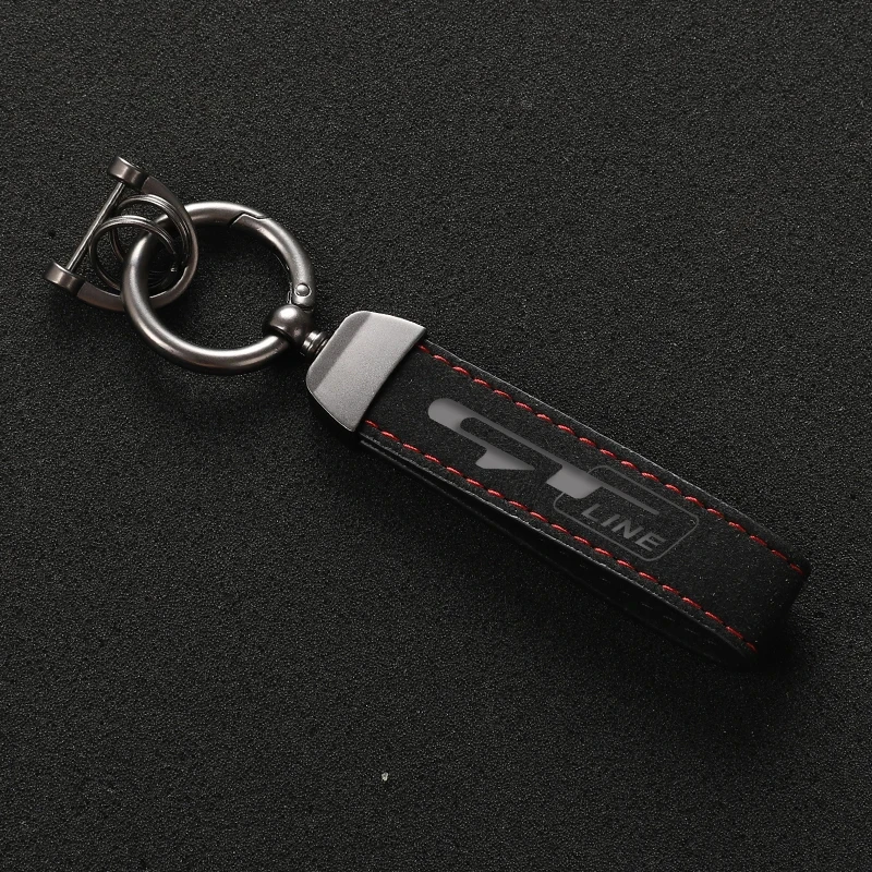 High Quality Suede Leather Keychain Key Rings For Kia GT Line Sportage Ceed Picanto K5 K4 K3 KX5 Stonic Fashion Leather Keychain