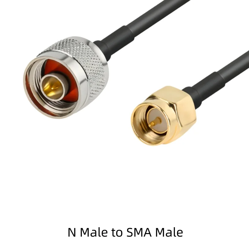 Black RG223 Double Shielded Silver-Plated RF Cable N to SMA Male to Female Extension Cable High Frequency Conversion Cable