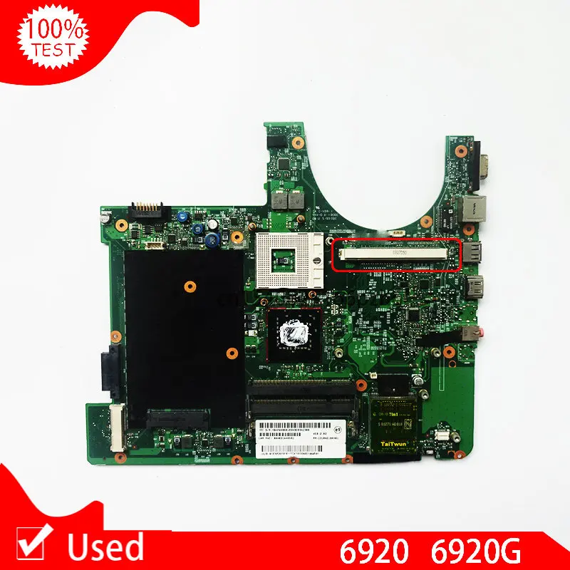 Used Laptop Motherboard For Acer Aspire 6920 6920G 1310A2184401 With Graphics Card Slot 6050A2184401-MB-A02 Main Board