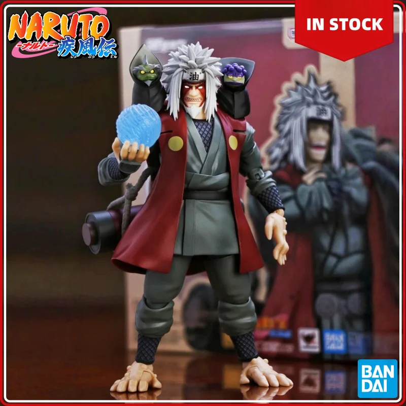 

Bandai S.H.Figuarts Jiraiya Naruto Shippuden, экшн-фигурка, коллекция аниме, украшения, товары, подвижная модель из ПВХ, игрушки, подарок