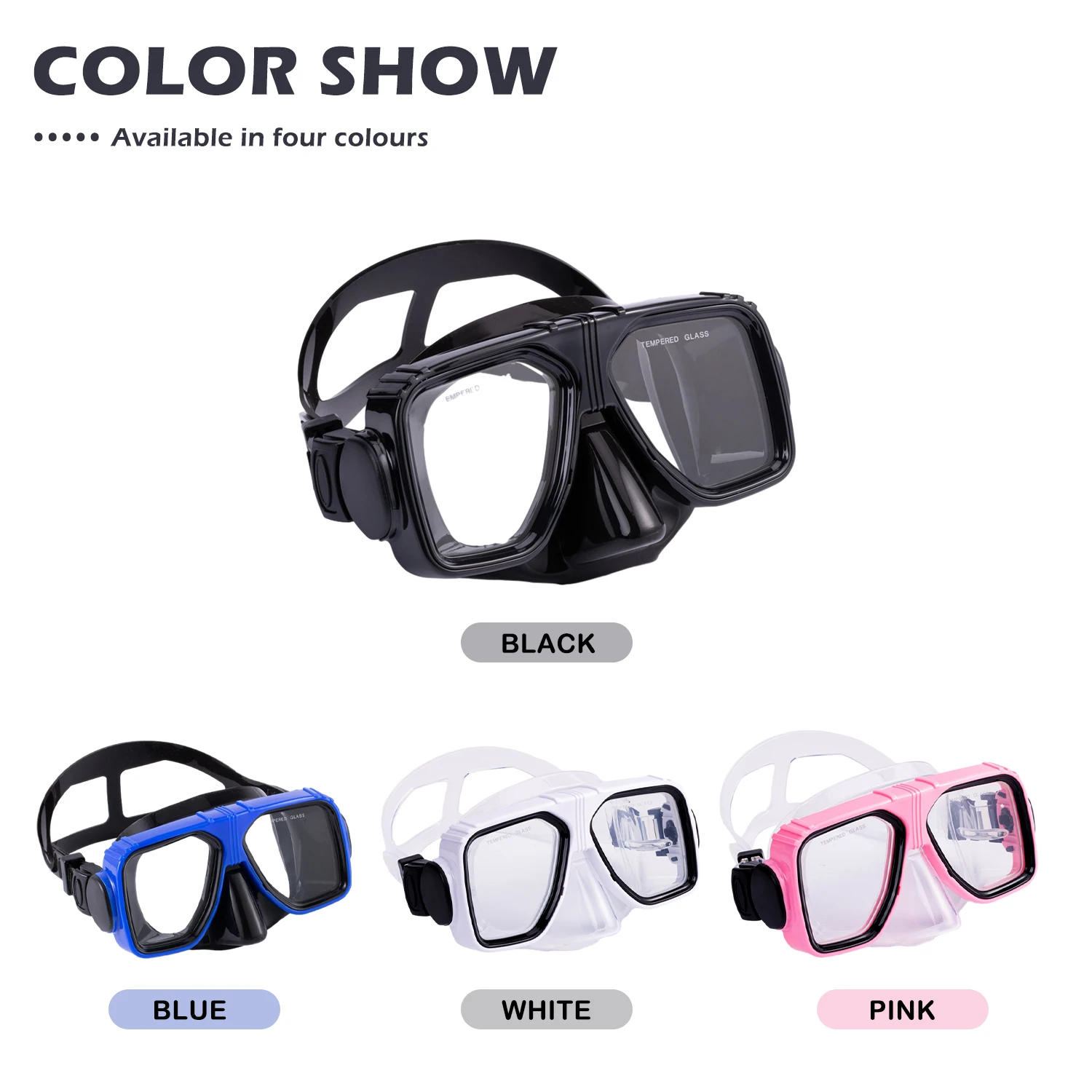 

Professional Adult Big Lenses Anti-Fog Diving Goggle Made Of Soft Silicone Softer And More Comfortable For Underwater Sports