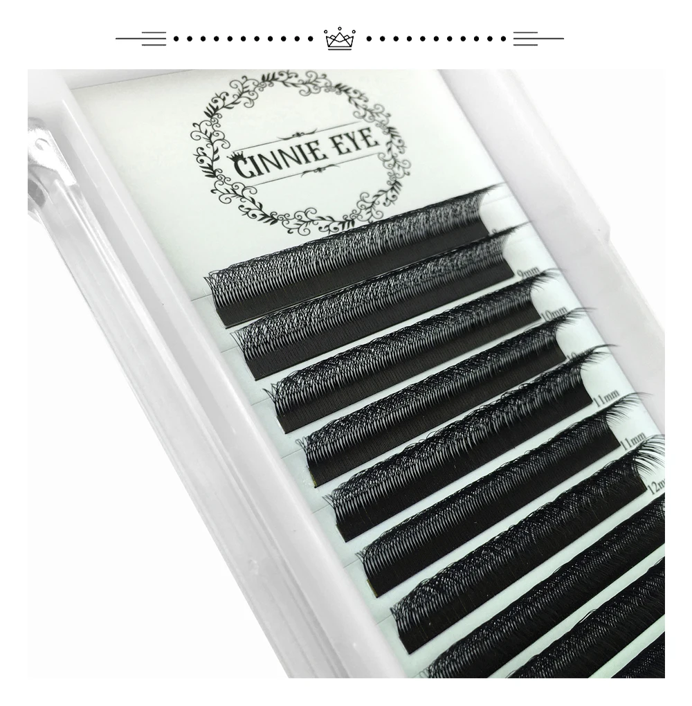 4D W Wimpernverlängerung 5D 3D Russland Volumen Wimpern Flauschige vorgefertigte Fächer Kleeblatt Nerz Faux Cil Lashes Dolly Hybrid Wimpern 3D Cilios – Detail 11
