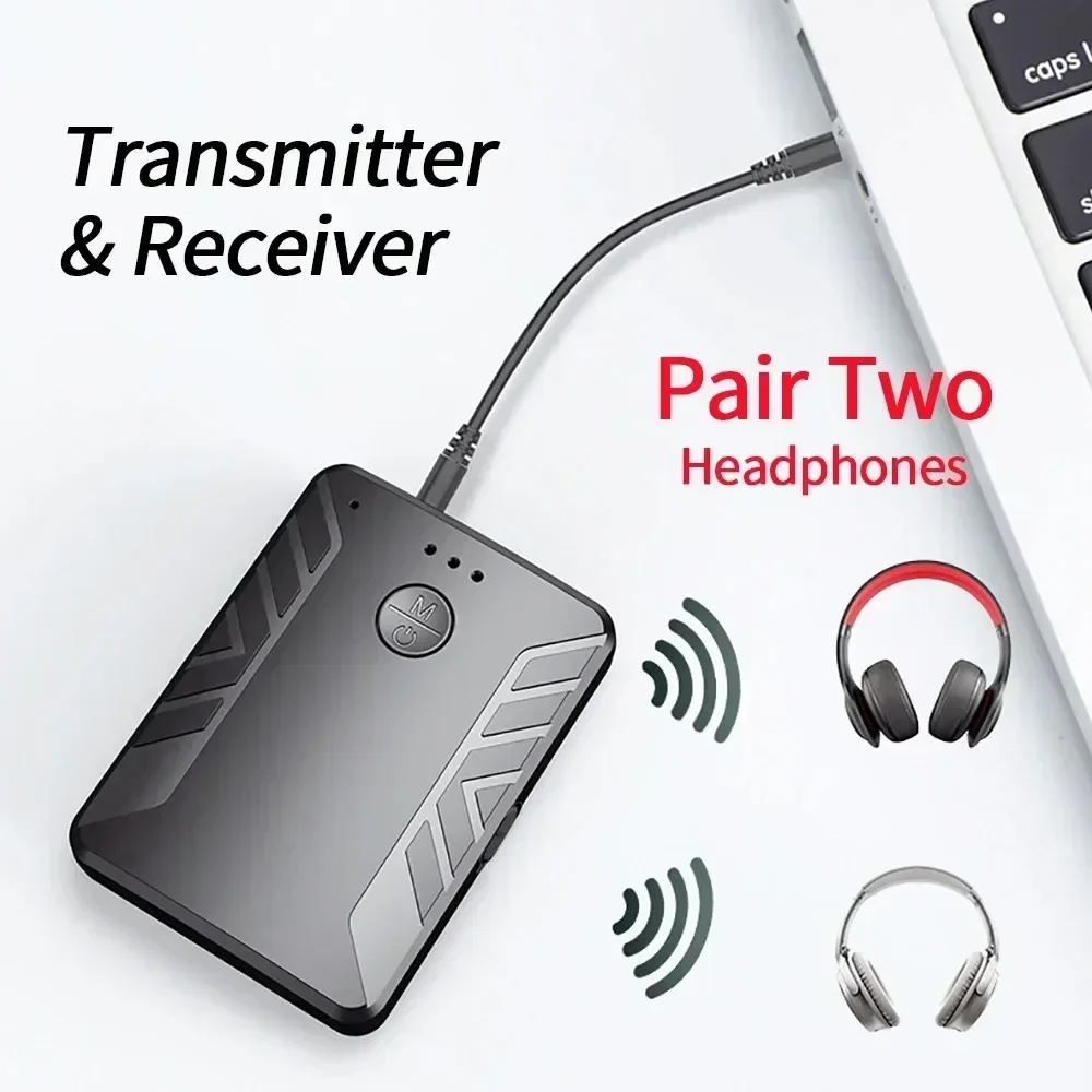 

New Bluetooth-compatible 5.0 Audio Transmitter Receiver For TV PC Car Speaker Stereo Music Wirlesss Adapter Dual Transmitter