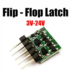 3V-24V Flip-Flop Latch Switch Module Bistable single button Dual output for LED Relay Motor 5V 12V