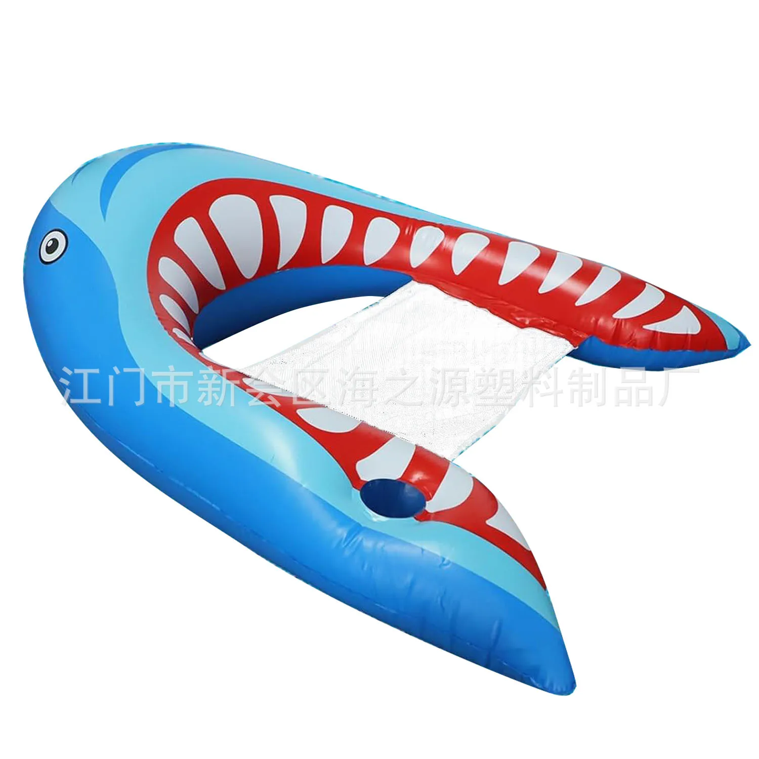 

PVC inflatable shark seat ins cross-border new water hammock inflatable floating bed inflatable recliner floating row spot