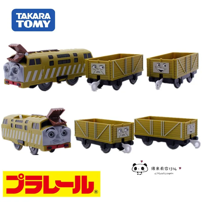 TAKARA TOMY Triebwagen Purolu Road Set Thomas und seine Freunde TS-09 Zug, Lernspielzeug für Kinder, ein Weihnachtsgeschenk für Freunde.