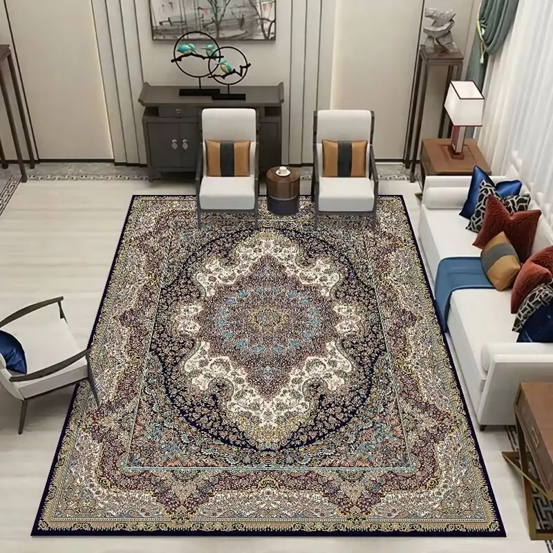 

High-end Persia Large Area Rugs for Living Room Retro Decoration Home Sofa Area Carpet Non-slip Bedroom Coffee Table Soft Mats