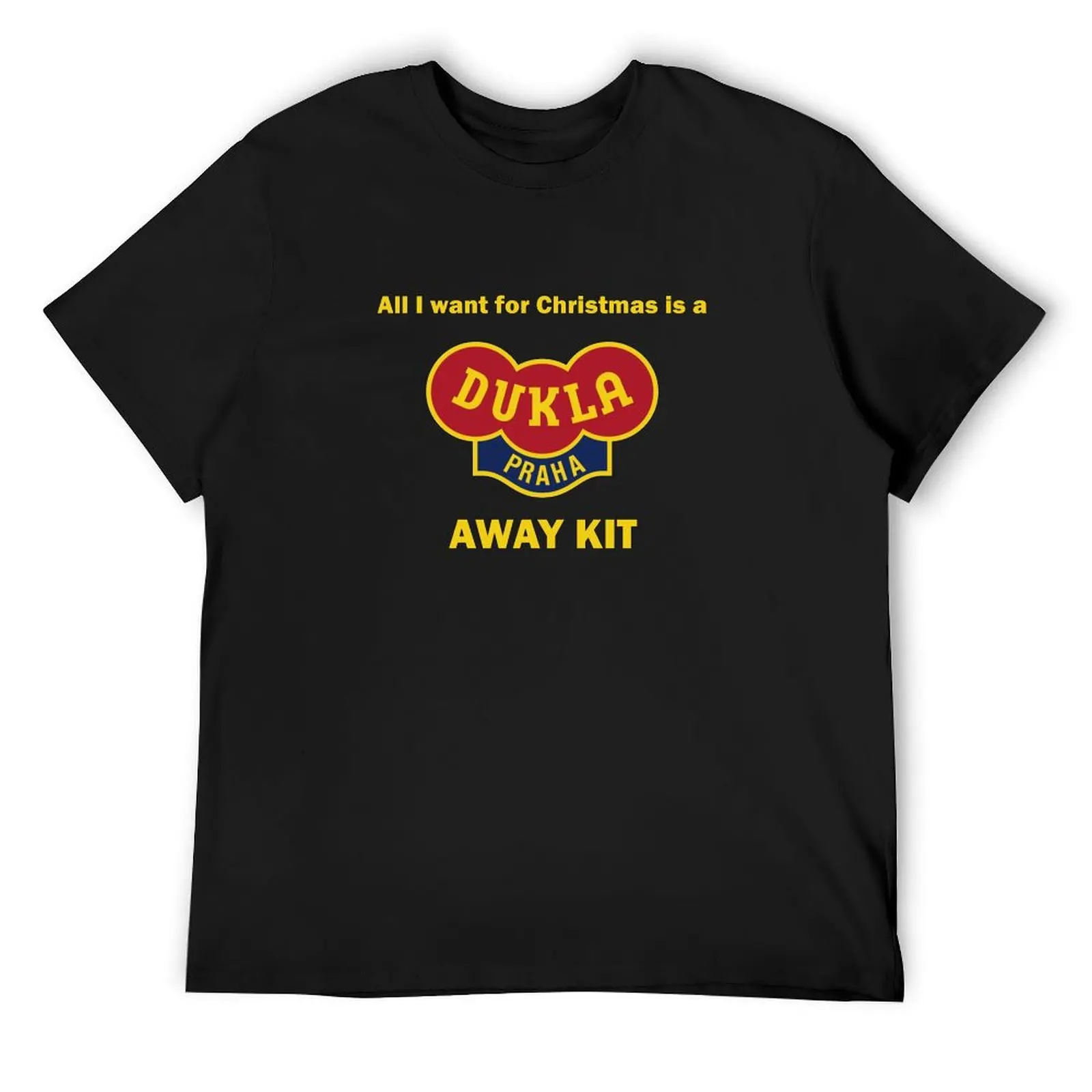 

Dukla Prague Away Kit T-Shirt tops blacks vintage anime figures mens graphic t-shirts