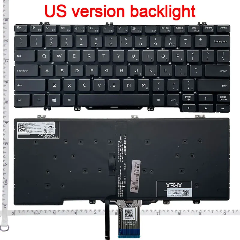 NEW US laptop keyboard For DELL Latitude 3300 5200 5300 7200 7300 3301 7290 5310 7301 E7300 E5300 5300 2-in-1 P97G