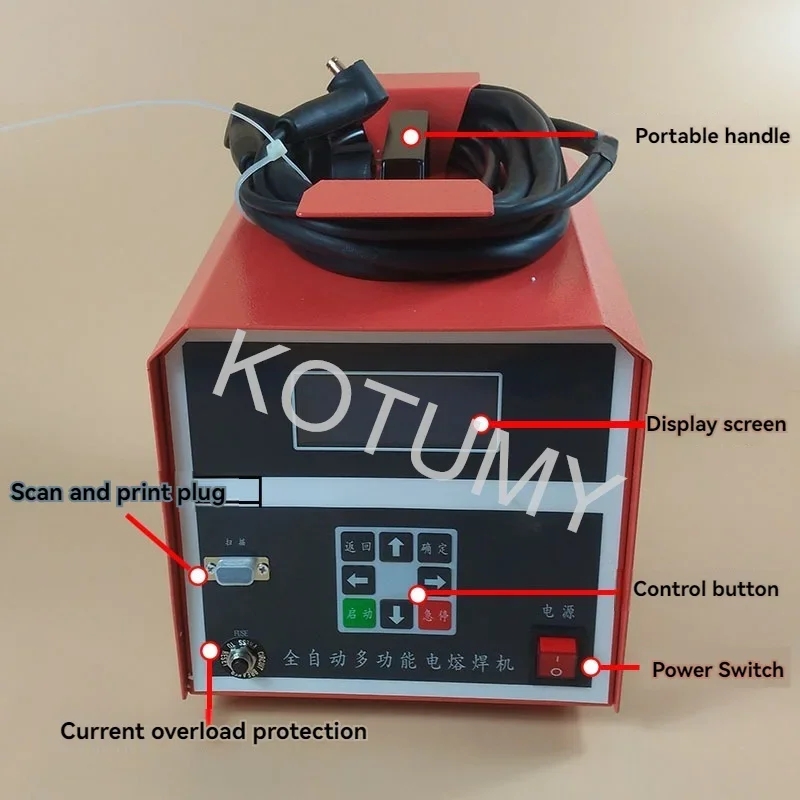 Intelligent PE Tube Welding Machine Gas Pipeline Butt Welding Machine PE Pipe Electric Fusion Welding Machine 220-250V