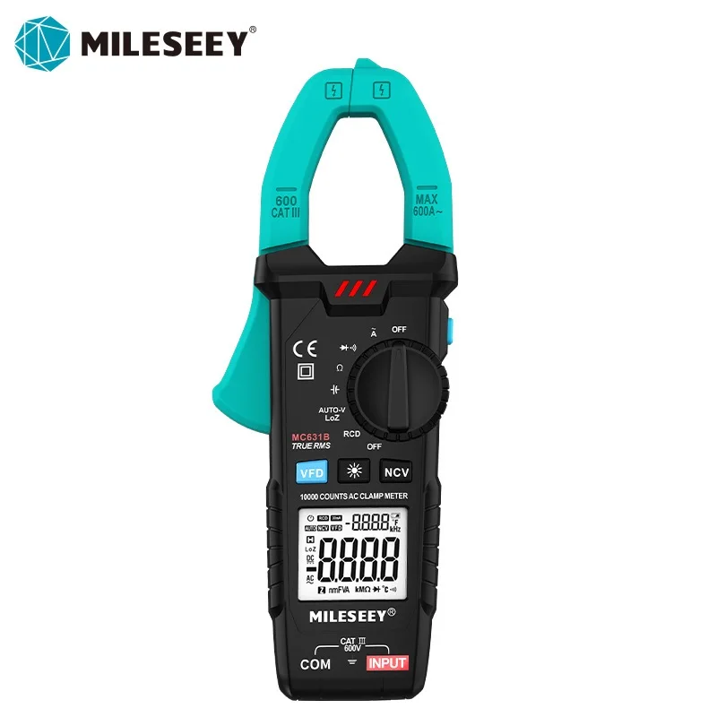 

Mileseey Digital Clamp Meter 6000 counts Frequency Duty Cycle Resistance Measure Non Contact Voltage Tester ACV/DCV AC Ammeter