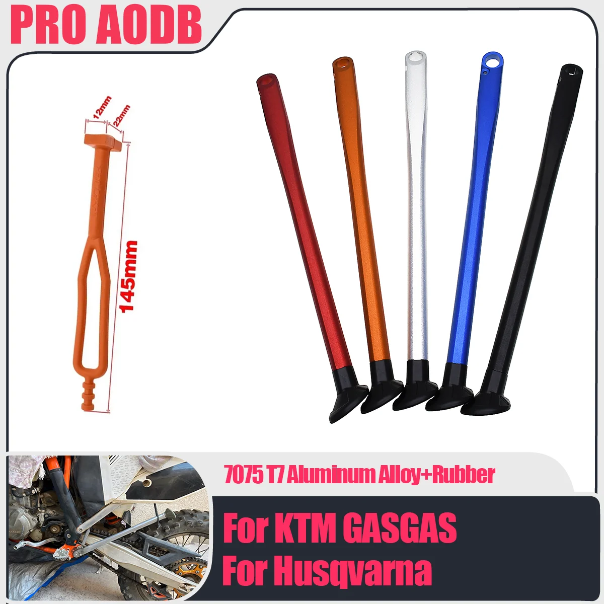 

For KTM Husqvarna GasGas Motorcycle Rubber Kickstand Side Stand Strap EXC XCF XC XCW 125 200 250 300 350 400 450 500 TE TC FE EC
