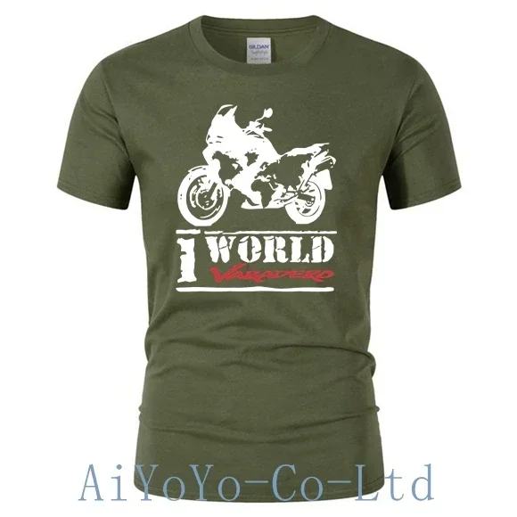 One World One Varadero T Shirt Xl 1000 Car T-Shirt Hondaes FF11 Fans Men\'s TShirt Motorcycle Women Cars Tee TShirts 6KLL