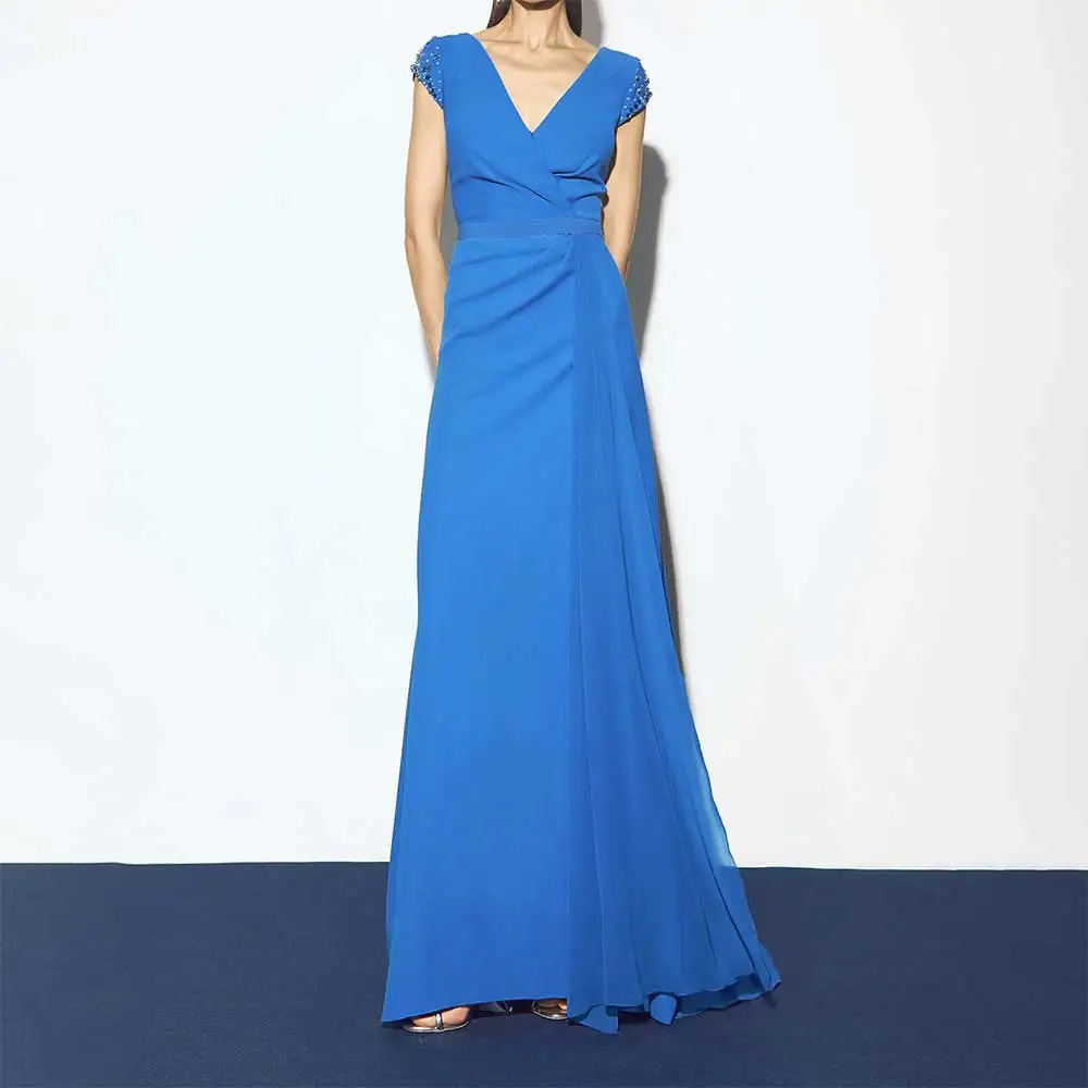 elegante-decote-em-v-sem-mangas-plissado-a-linha-vestido-de-noite-beading-vestido-de-festa-de-baile-vestidos-de-dama-de-honra-vestidos-formais-فساتmavera