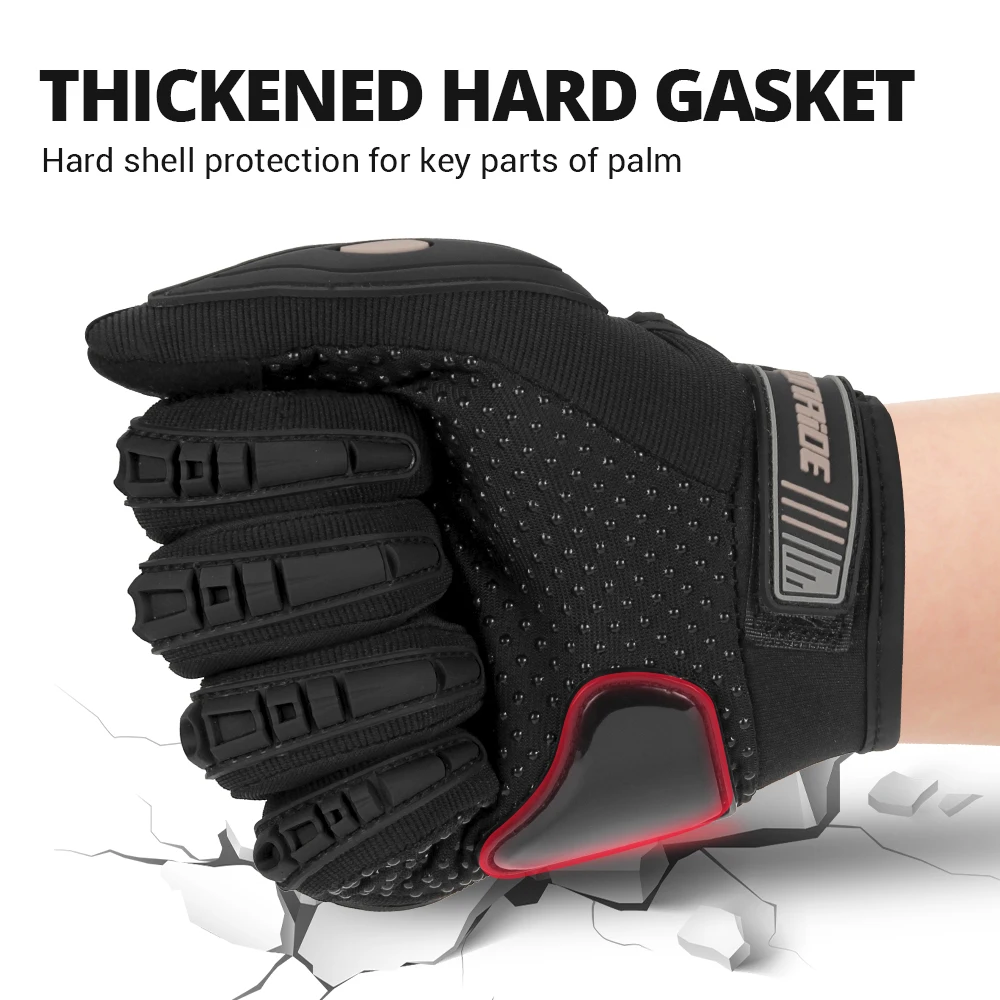 قفازات الدراجات النارية المضادة للسقوط قابلة للتنفس لجميع المواسم قفازات ركوب الخيل على الطرق الوعرة مقاومة للاهتراء شاشة تعمل باللمس قفازات رياضية خارجية