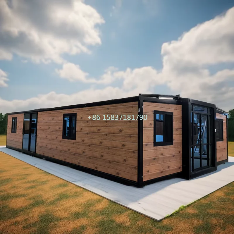 20ft 30ft 40ft Tiny House Expandable Folding Container House Shop 2 Bedroom Sandwich Panel Material Family Container House Price