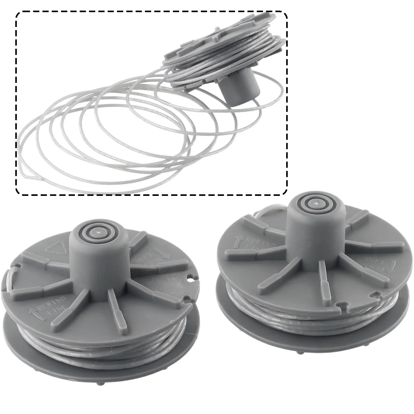 2* For Garden 05307-20 Replacement Spool For SmallCut 300 For Small Cut Plus 350/23 For EasyCut 400/25 Grass Trimmer Spool Line