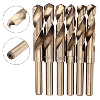 M35 Cobalt 1/2 Inch Reduced Shank Drill Bit 13.5-30mm HSS-Co Twist Drill Bit for Wood Metal Stainless Steel Drilling