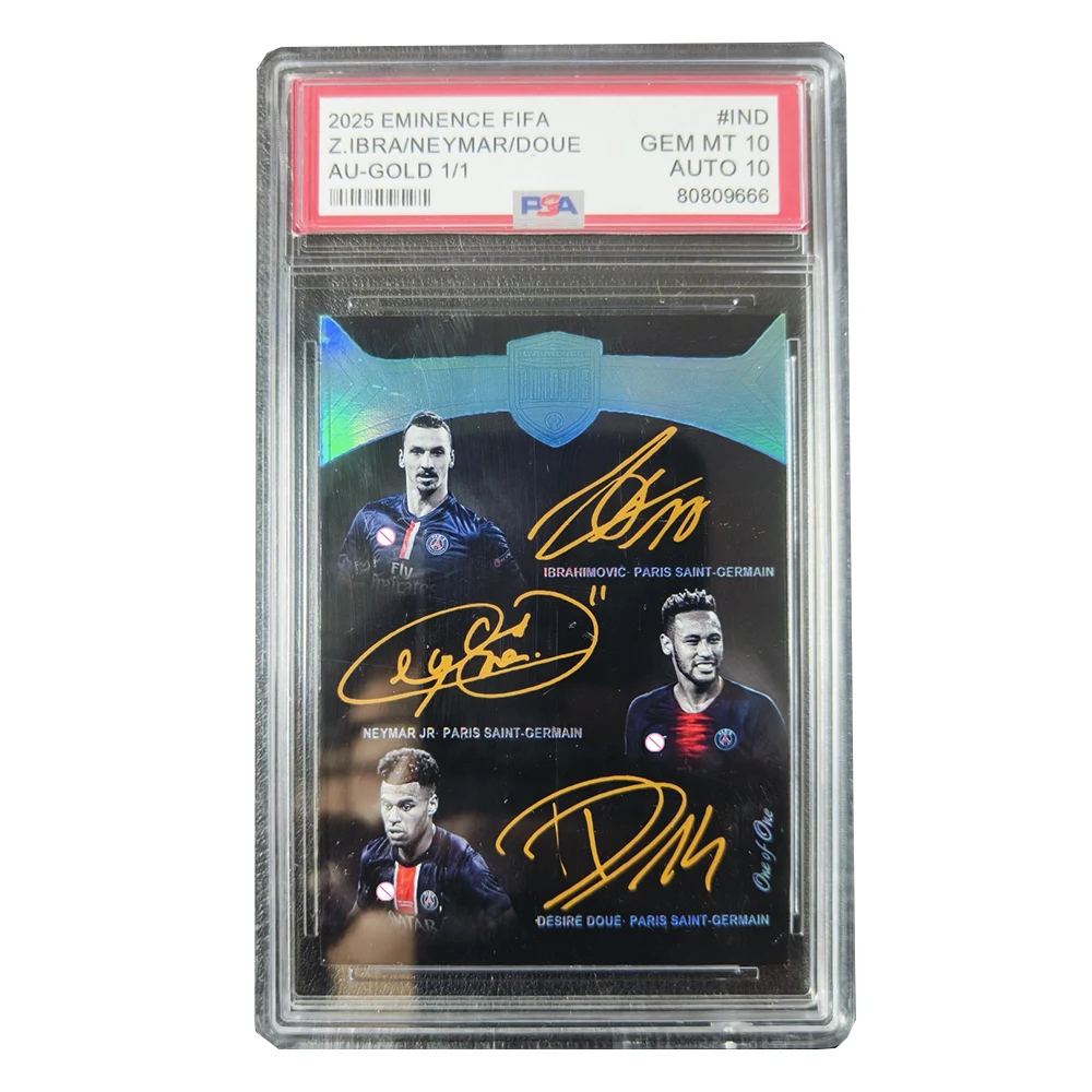 PANINI DIY homemade Gold signature collectible card brick Cristiano Ronaldo Messi Mbappe Yamal Neymar Football boyChristmas gift