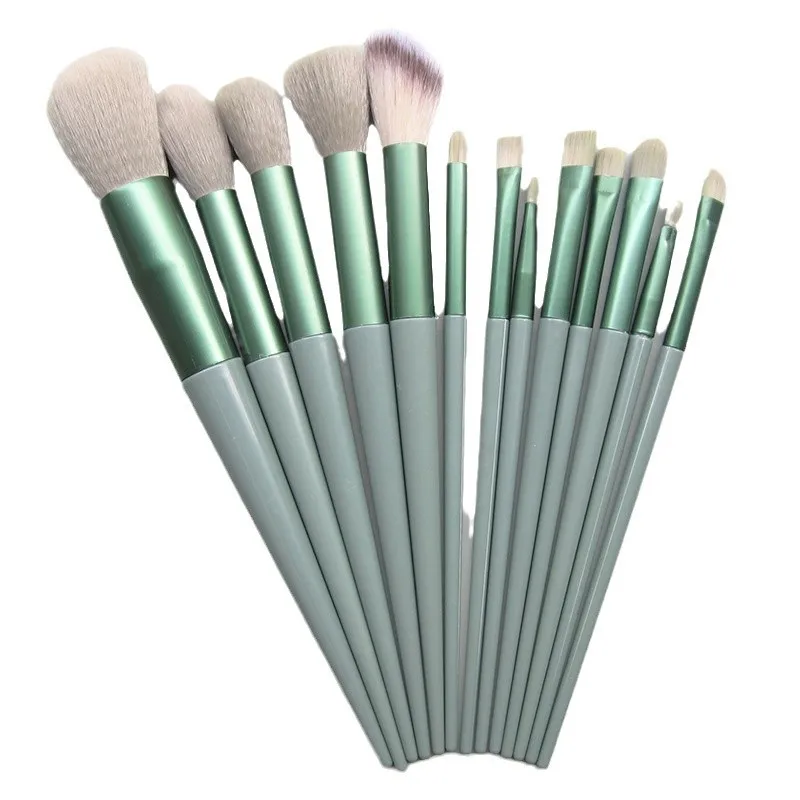 مجموعة فرش مكياج الكل في واحد مع علبة - فرش كريم الأساس وأحمر الخدود وظلال العيون وأدوات التجميل الاحترافية #4