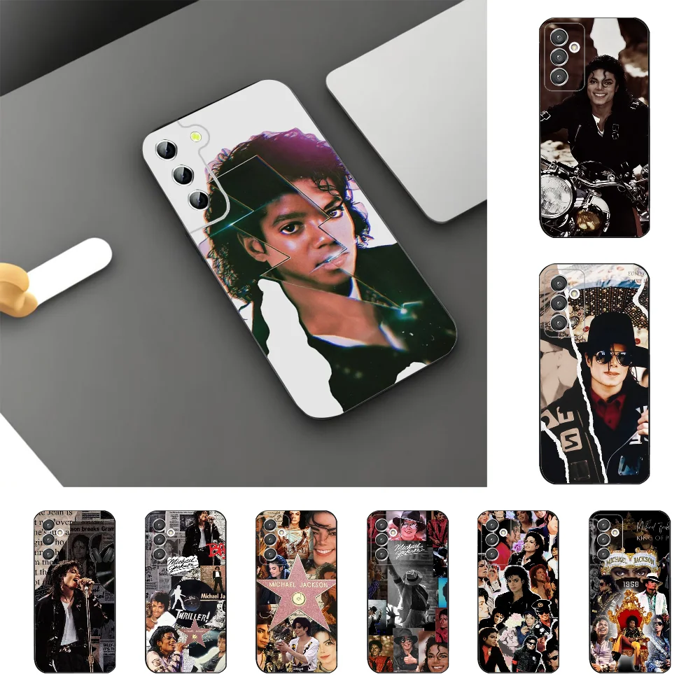 M-Michael Jackson Legendary Singer Phone Case For Samsung Galaxy A52 A12 A51 S21Edge S22ULTRA S23 S20LITE Plus Ultra Black Cover