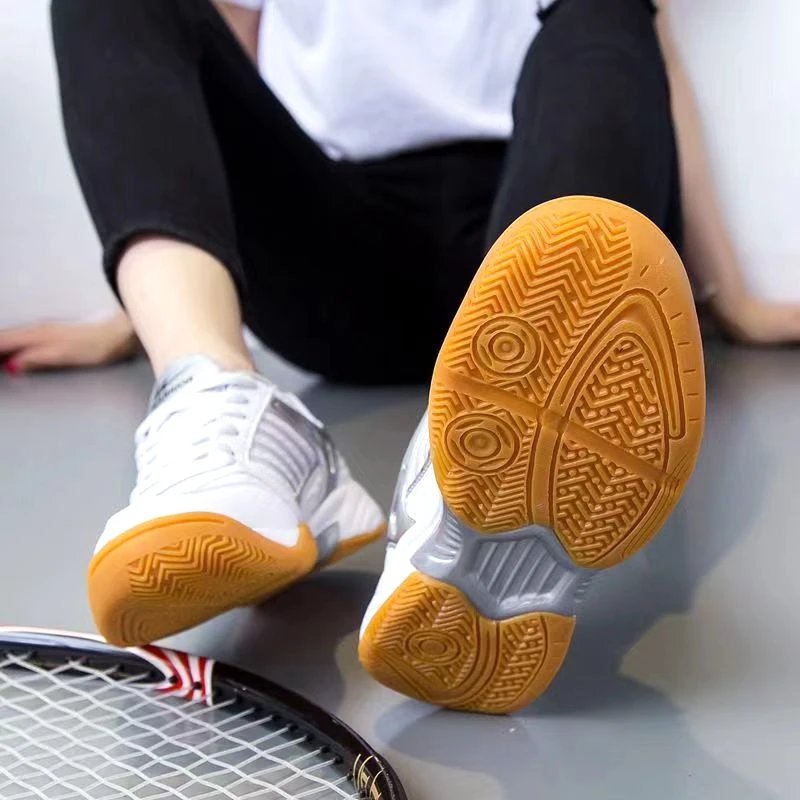 Zapatos de bádminton para hombre y mujer, calzado profesional con suela Oxford, absorción de impactos, resistente al desgaste, transpirables, para