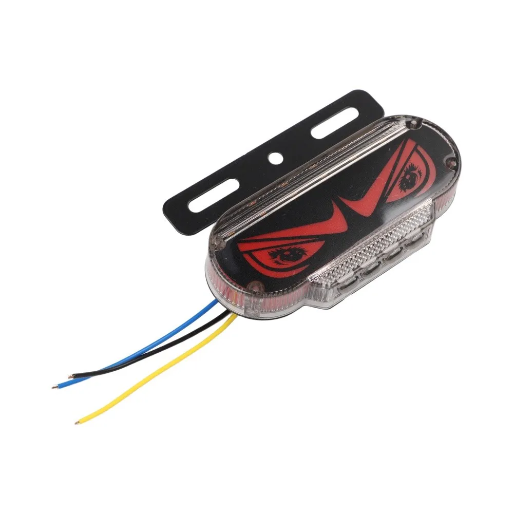 Safety Lighting Black 12 24V Trailer Light Smash-resistant Lamp for Devil Eye Patterns for rv And Trailer Use ABS Material