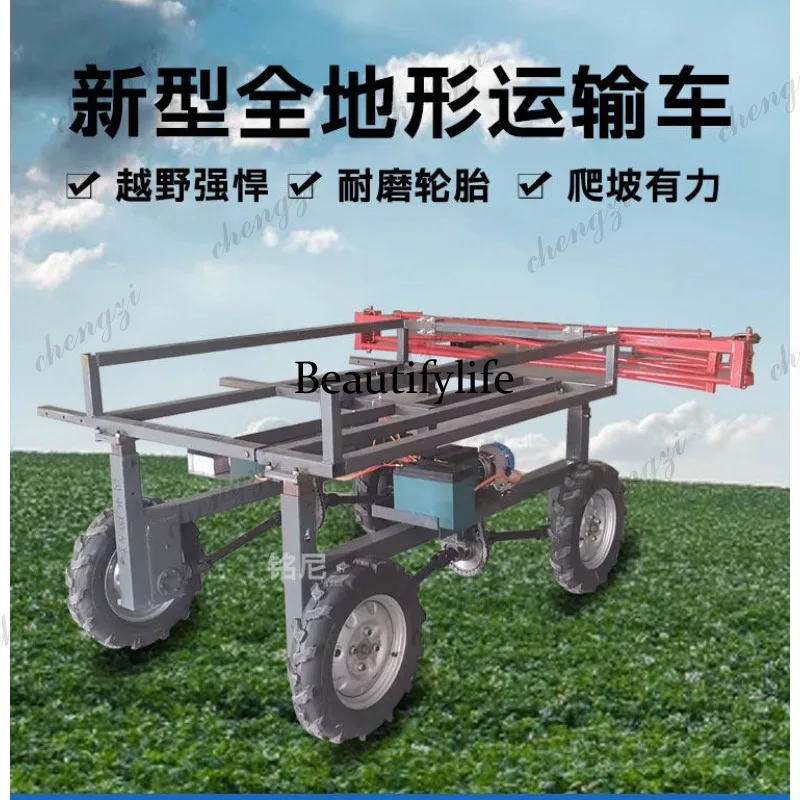 A81 multi-functional all-terrain transportation, four-wheel drive remote control transporter, vegetable and fruit fertilizer