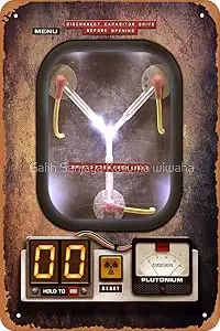 Metal Sign - Steampunk Rustic Flux Capacitor Tin Poster 12 X 8 Inches