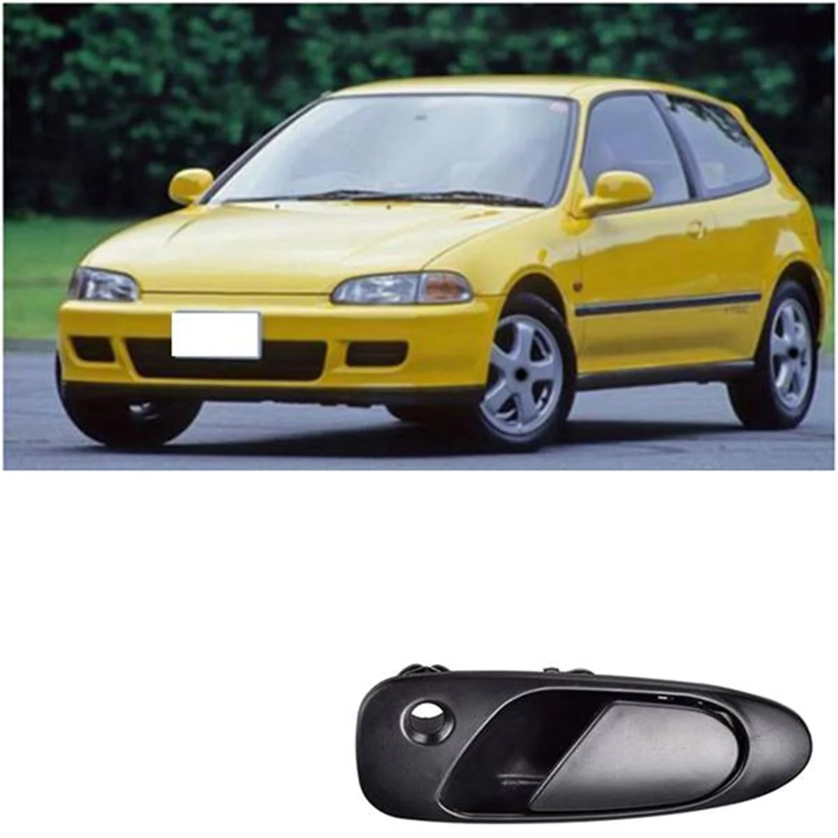 Handle pegangan pintu luar eksterior mobil untuk Honda Civic 1992-1997,, depan kiri