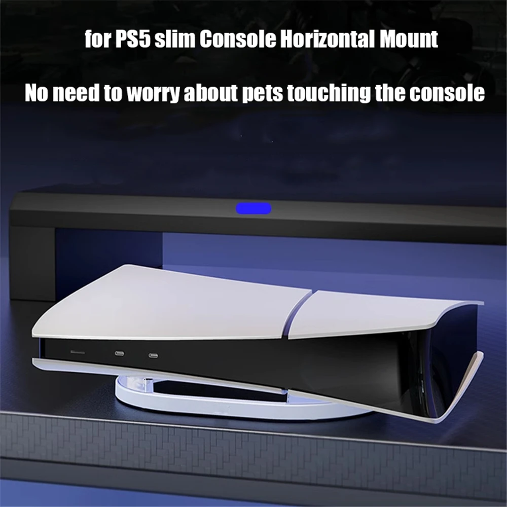 

Horizontal Stand Compatible With PS5 Slim Disc&Digital Edition Easy installation Anti-Slip Anti-Drop Stand