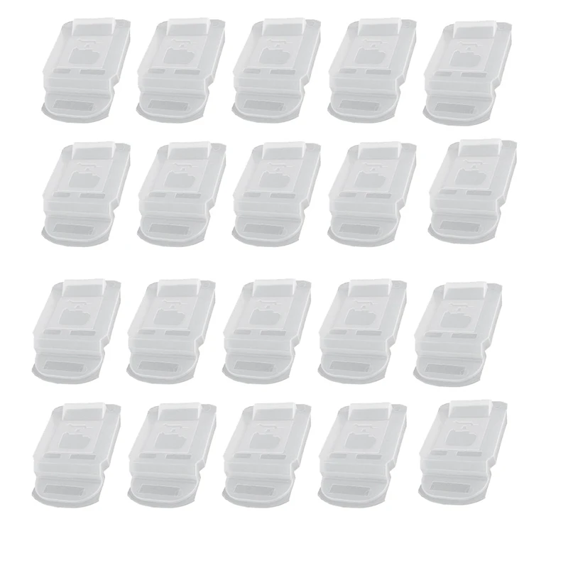 

20PCS Contact Protection Cap Dust Cover Shield Case Battery Holder For , For 14.4V 18V Li- Battery