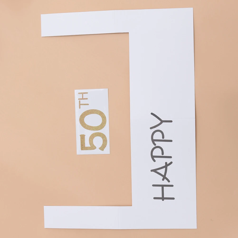 

2Pcs Birthday Frames Lightweight Compact Paper Frames Picture Frame Props Cutouts for Party Picture Cutouts Moments
