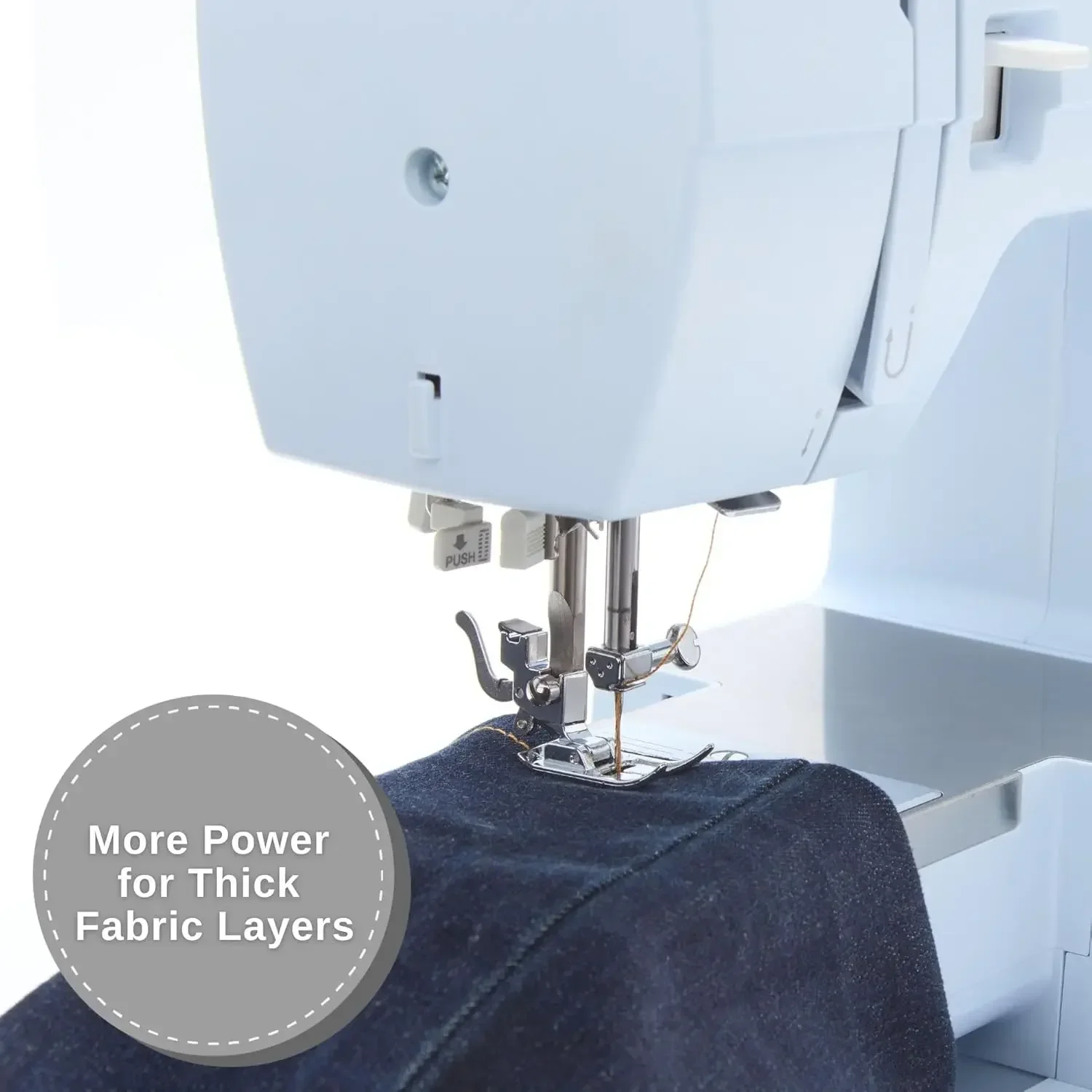 

[Limited Time Offer + Free Shipping!]Meltwater Blue High Speed Sewing Machine with Accessory Kit | Strong Motor With Enhanced Pi