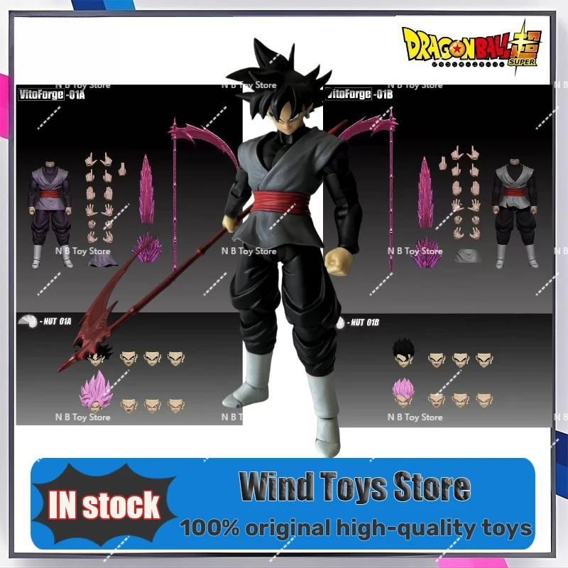EN STOCK VitoForge The Scythe Lord Dragon Ball Black Goku Zamas Super Saiyan Anime Model Toys Collection Action Dolls Gifts