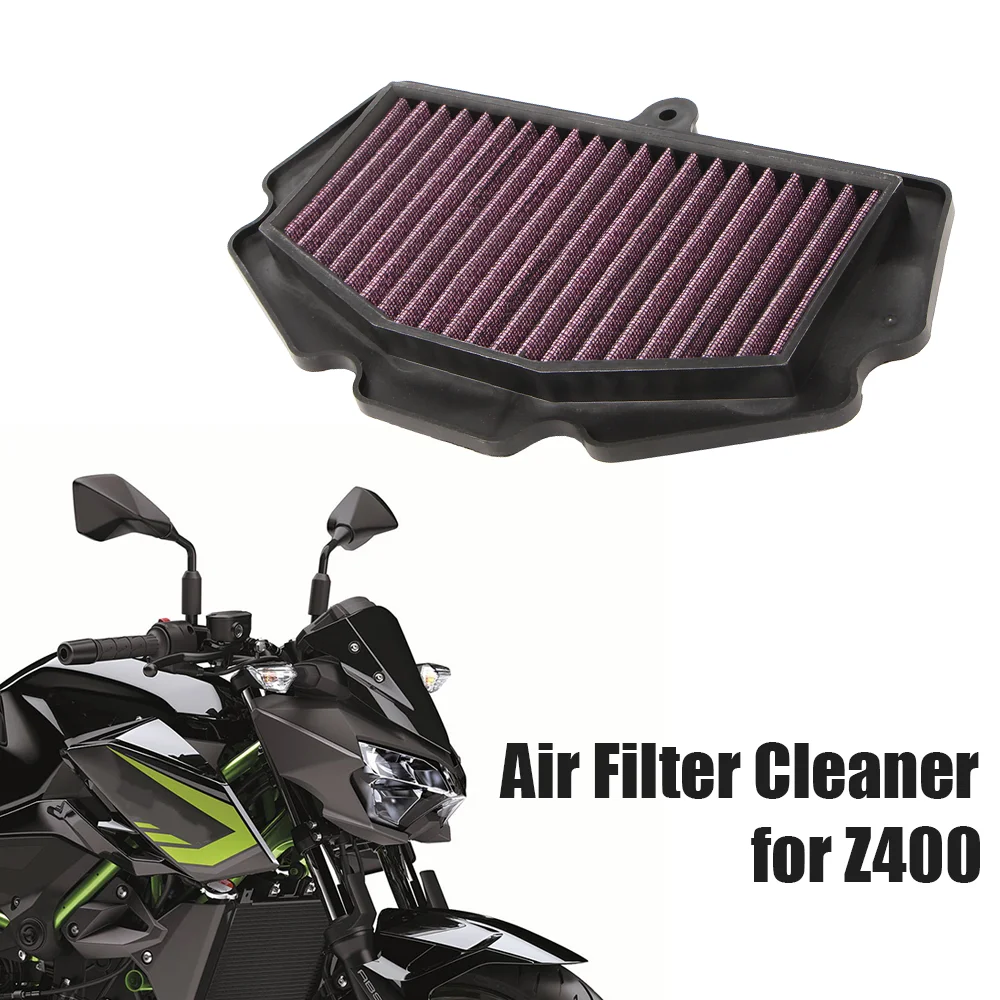 

Motorcycle Replacement Engine Air Intake Filter Cleaner Air Filter Element For Ninja400 For Kawasaki Z400 ZX-4R EX400 ER400 ZX4R
