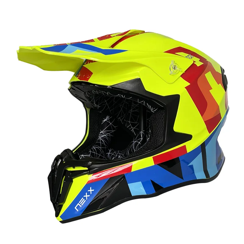 Motorhelm met zonnescherm Atv DOT Road Cross motorcrosshelm Off Road Racing Moto-helmen