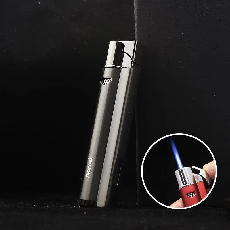 Metal Jet Welding Torch Lighters Butane Gas Turbo Windproof Lighters Cigar Cigarette Lighters Men\'s Gifts Outdoor Ignition Tools