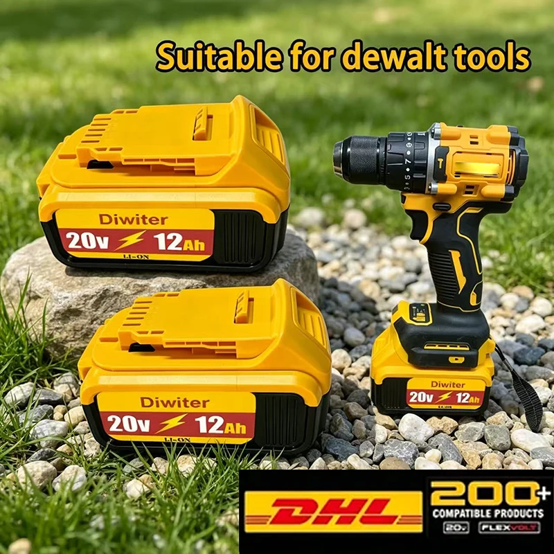 

Compatible with for DeWalt Lithium Battery 20V Universal DeWalt Power Tools 18V Hammer Drill Impact Drill