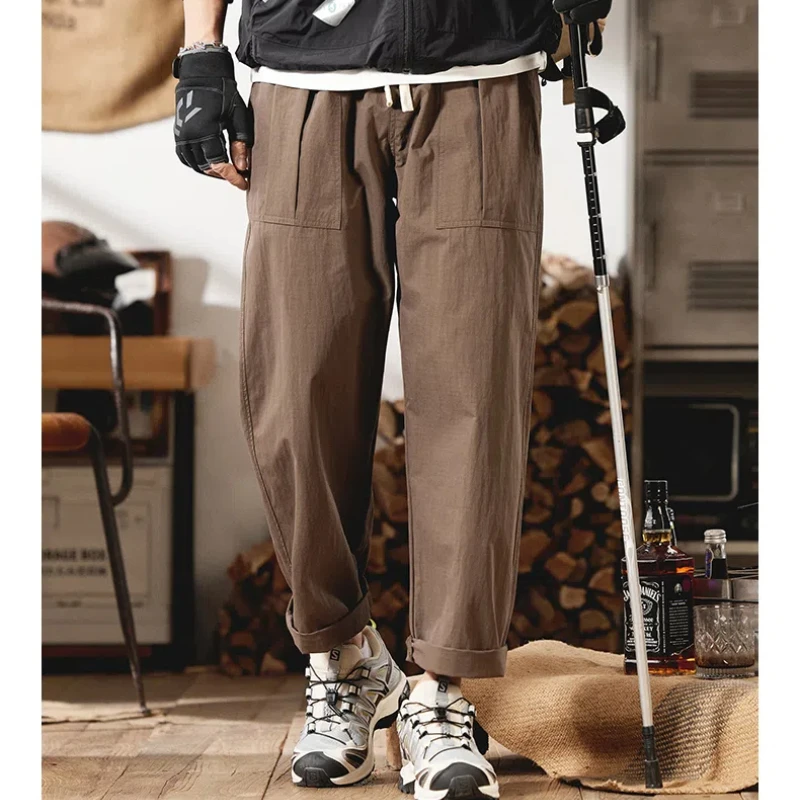 

2025 spring new casual sports nine-point pants light summer assault hiking pants