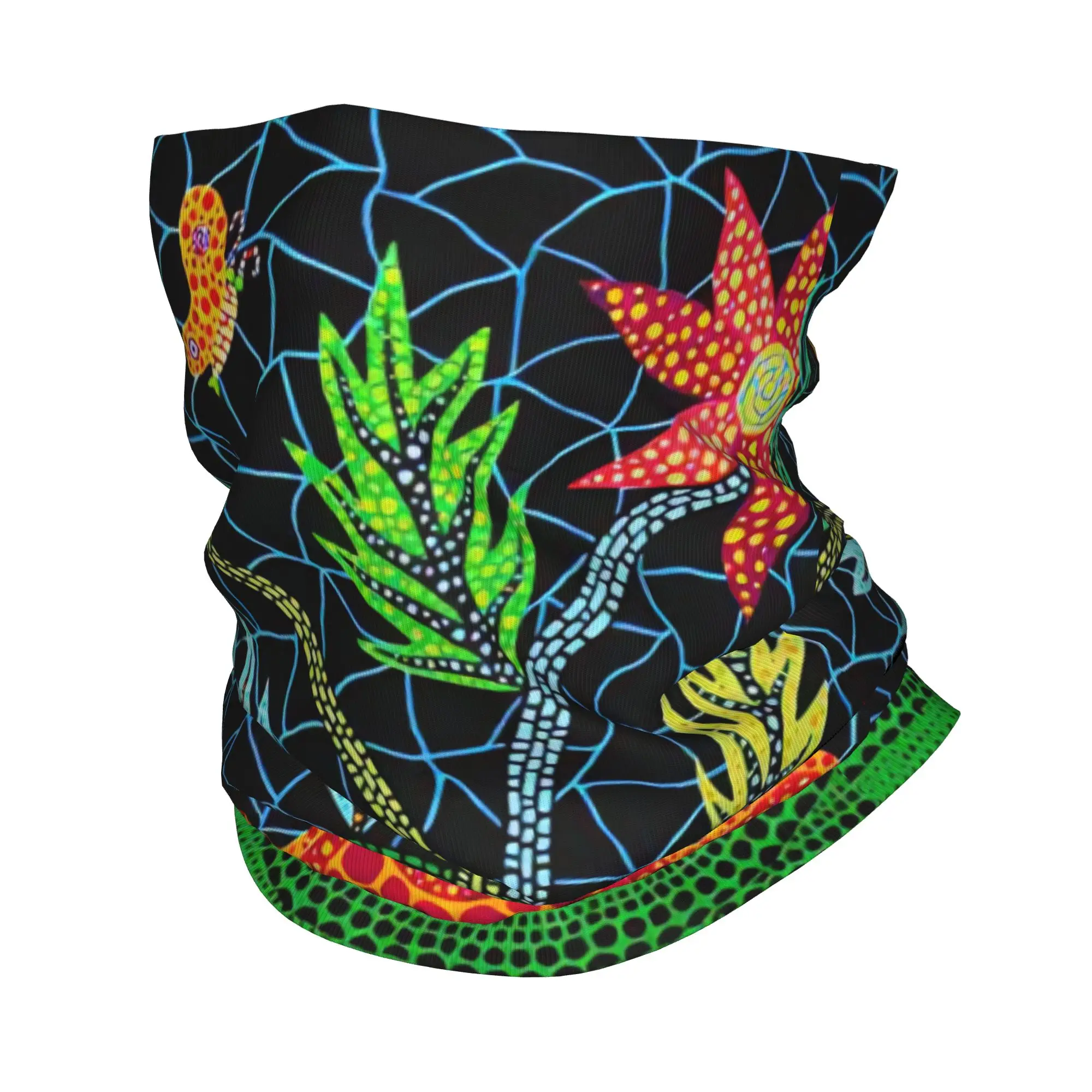 Yayoi Kusama Abstract Pumpkin Bandana Neck Warmer Men Women Winter Ski Tube Scarf Gaiter  Face Cover