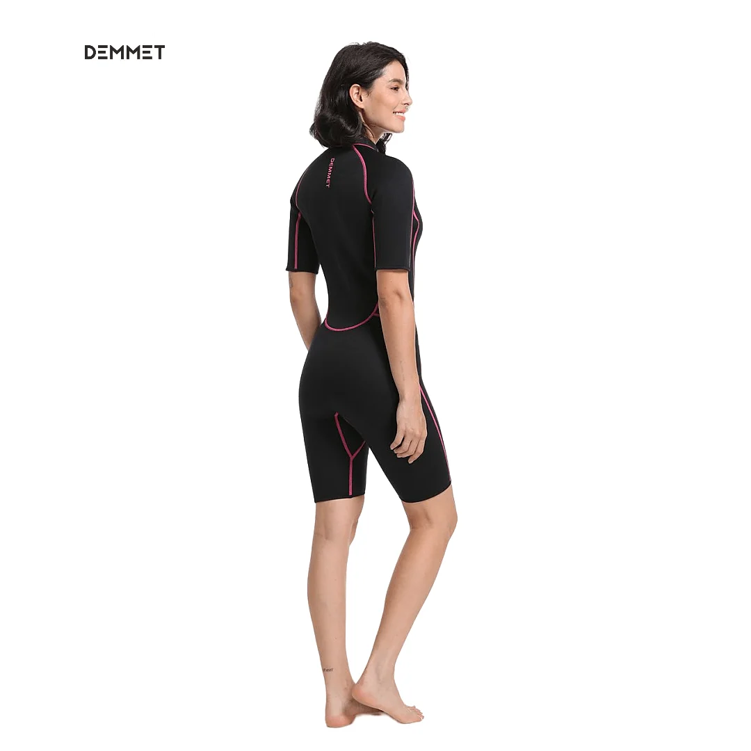 Nuevo traje de neopreno para hombres y mujeres, traje de baño de 1,5 MM para mantener el calor, traje de baño de manga corta para triatlón, buzo, Surf, snorkel