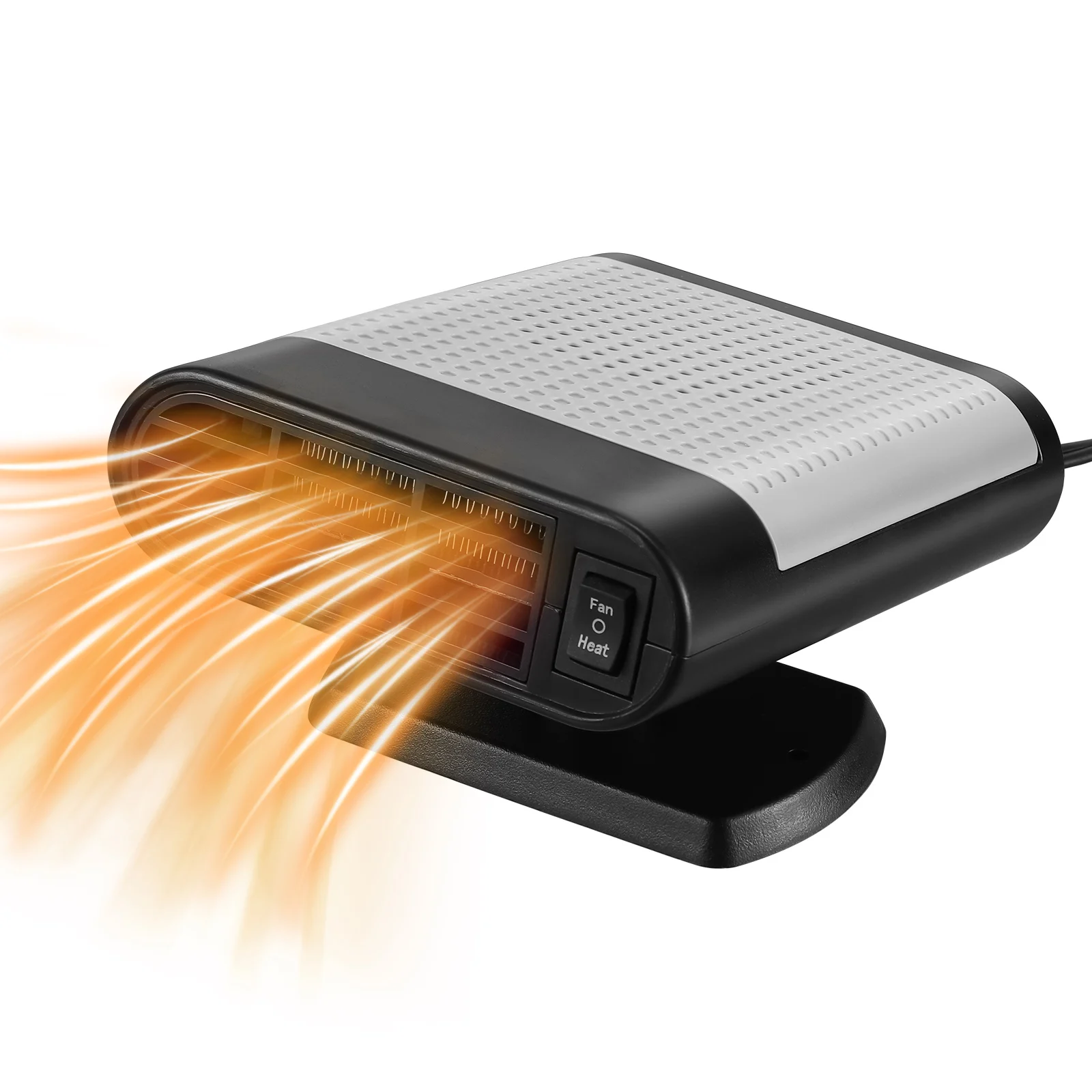 

Portable Car Defroster 12V Fast Heating Air Purification Vehicle Car Heater For Winter Windshield Winter Use Black Red