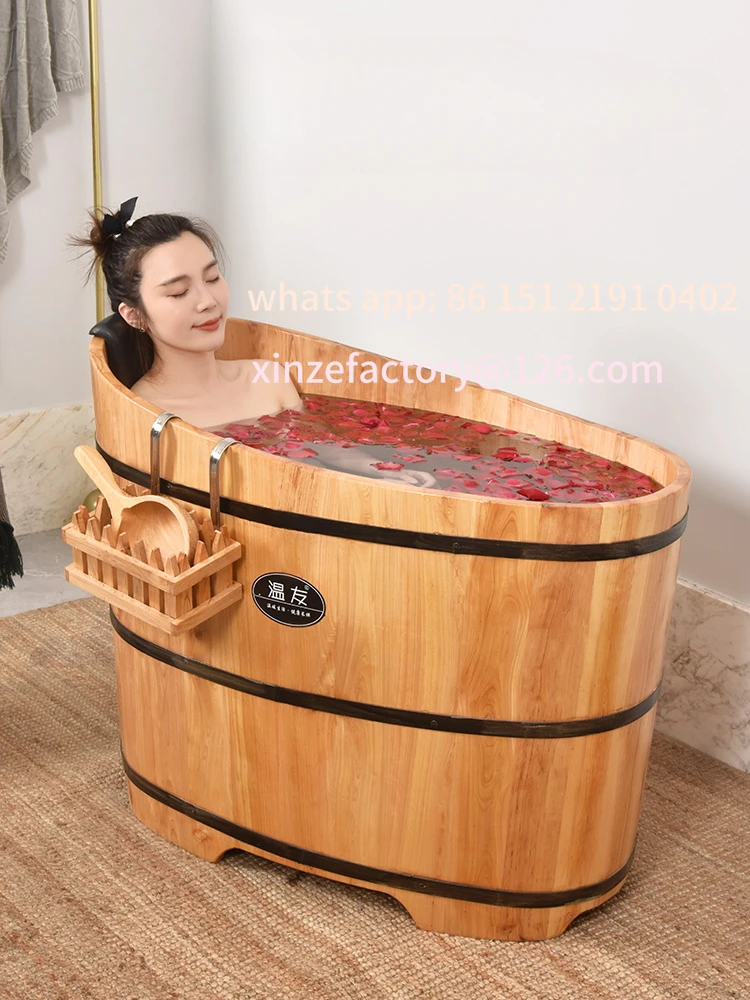 

Customizable bubble tub household whole body adult bath tub bath sweat steam tub adult children's bath barrel bathtub