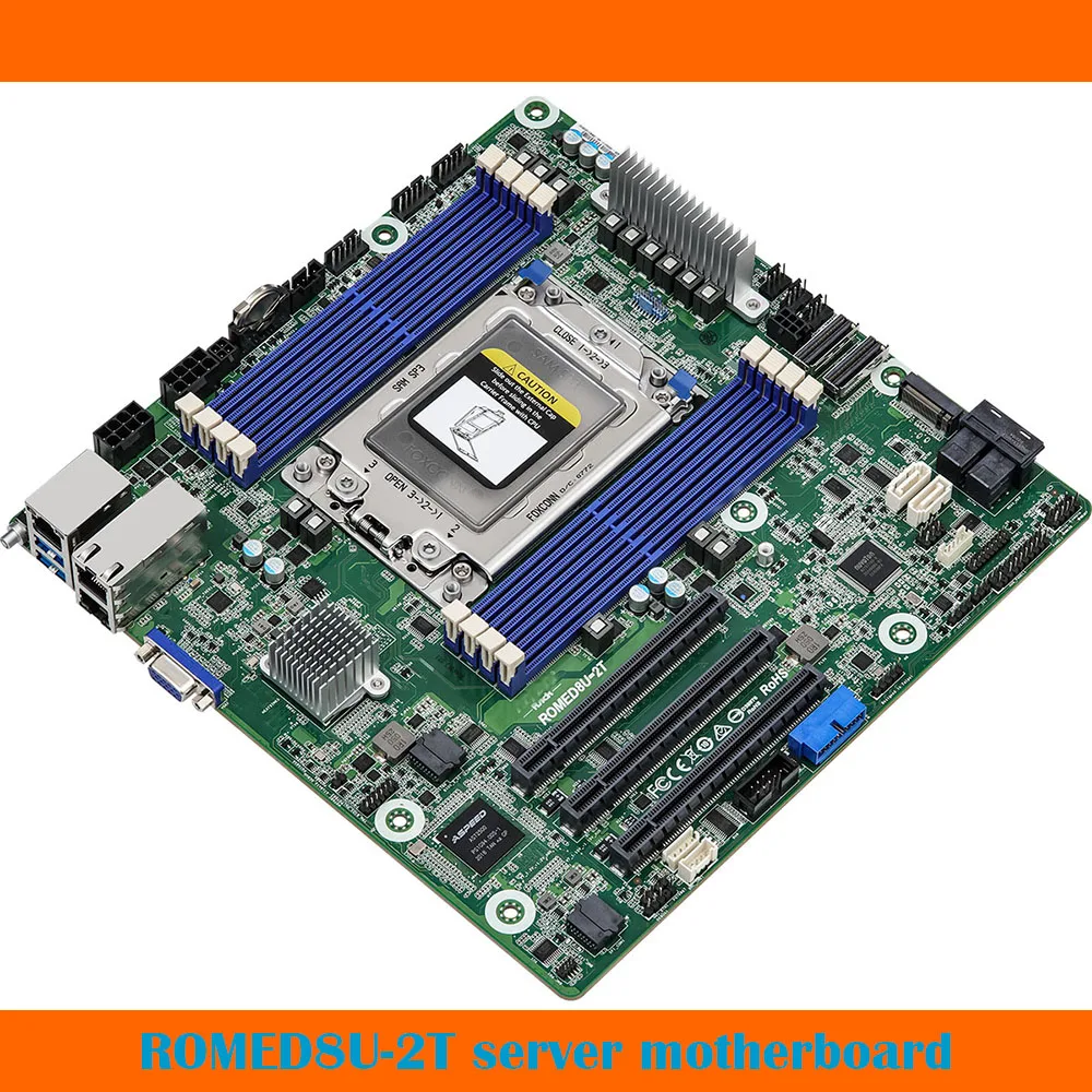 For ASRock ROMED8U-2T Server Motherboard SP3 (LGA4094) EPYC 7003 7002 DDR4 Fully Tested