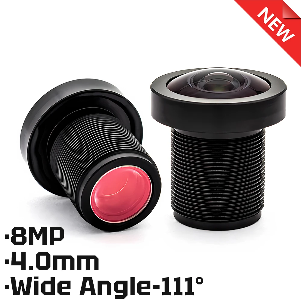 

Camera Lens CCTV HD 8MP 4.0mm 111° Wide Angle Lens Aperture F1.8 Format 1/1.8" M12 Mount With 650nm Filter For Security Camera