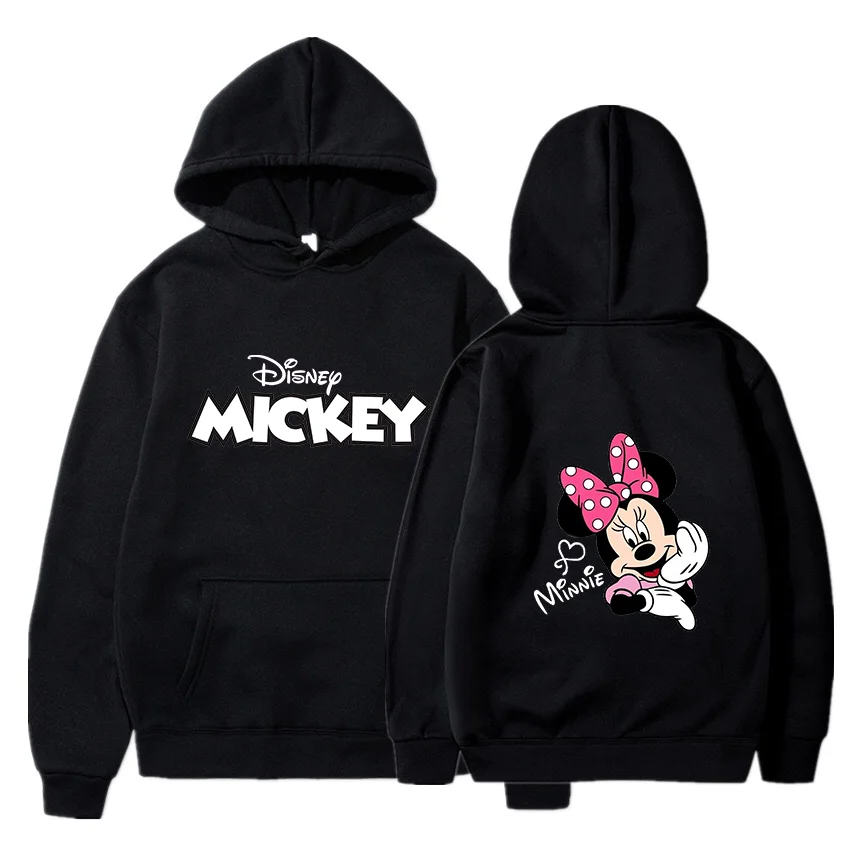 Mickey Minnie Mouse Hoodies Men Women Hooded Pullover Sweatershirt Male Female Student Hip Hop Hoddie Sweatshirts