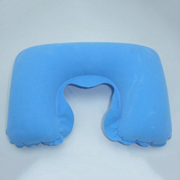 New U Shaped Travel Pillow Inflatable Car Neck Pillows Soft Support Headrest Cushion 6 Color Airplane Travel Accessories
